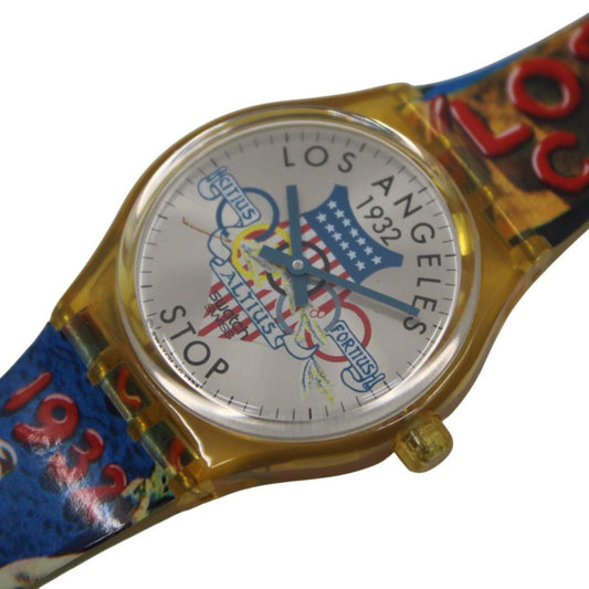 Vintage Swatch watch, NEW OLD STOCK 'L.A. 1932', SSZ100, working fine