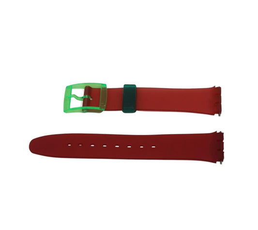 1986 Swatch Gents 17mm, REVERSE 'Cosmic Encounter', GS102, NON-original brandnew strap