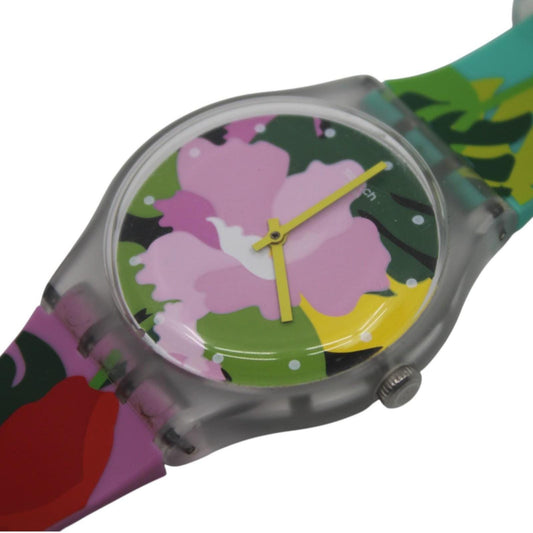 Swatch Watch New Gent 'Tropical Garden' SUOK132, Near Mint Condition, Working fine