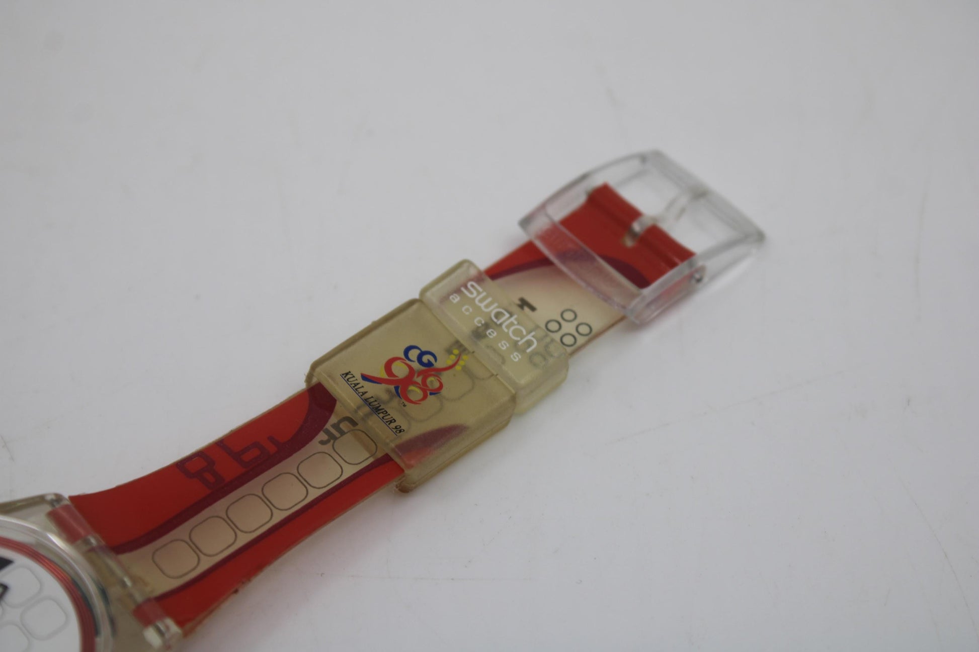 1998 Vintage Gents Access Swatch 'Menang' SKK108, nice, used condition with original strap