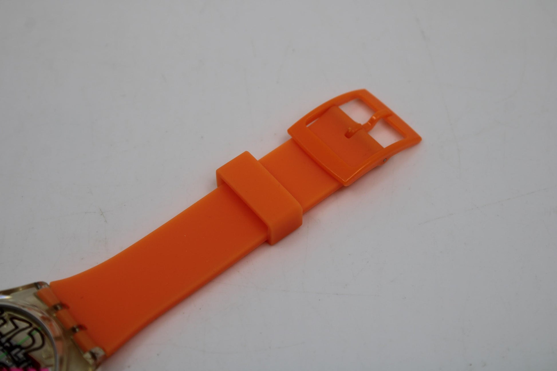 1992 Vintage Gents Swatch 'Scribble' GZ124, MINT condition, working fine with a new, unused silicone strap