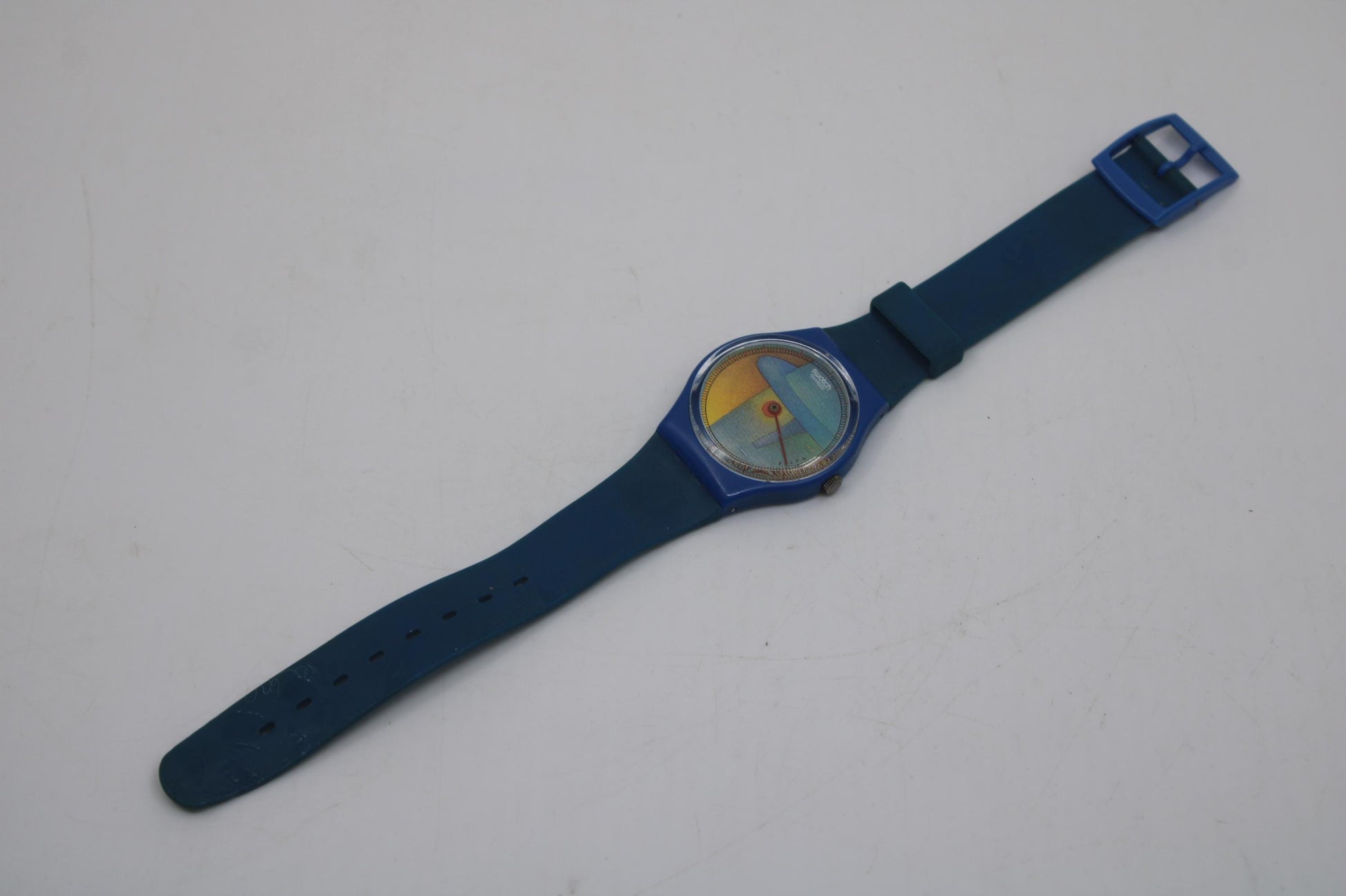 Limited Edition Swatch Folon 'Voir', GZ109, very rare and in beautiful nice, used condition with new strap