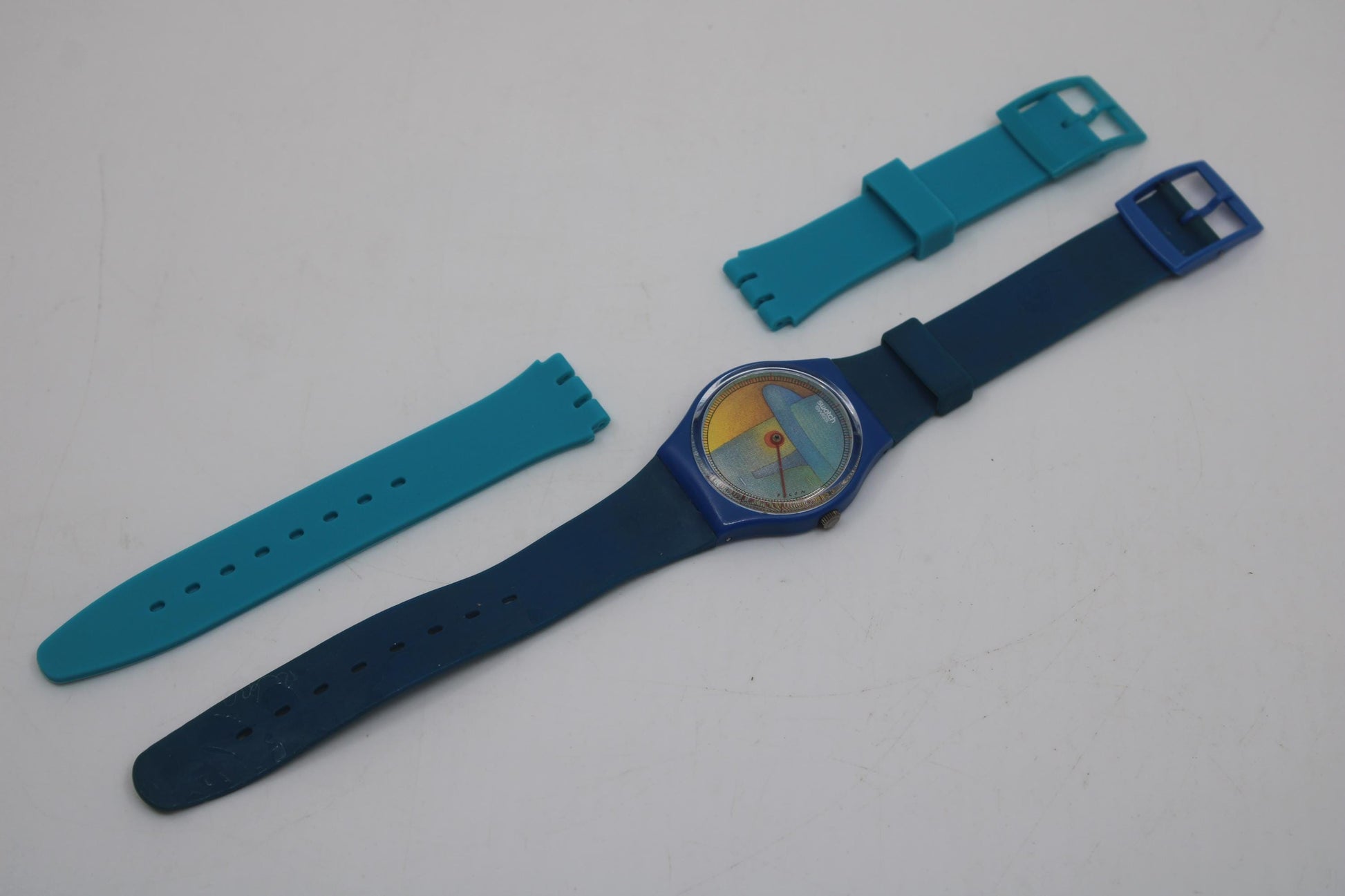 Limited Edition Swatch Folon 'Voir', GZ109, very rare and in beautiful nice, used condition with new strap