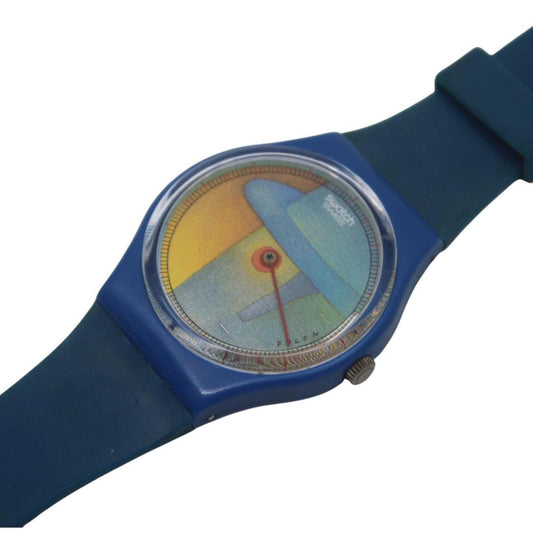 Limited Edition Swatch Folon 'Voir', GZ109, very rare and in beautiful nice, used condition with new strap