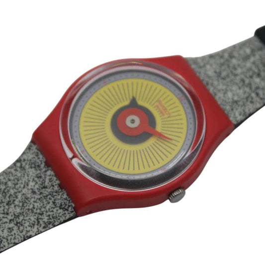 Gents Swatch 'Radio Button', GR153, working fine nice vintage Swatch in a Near Mint condition, original strap