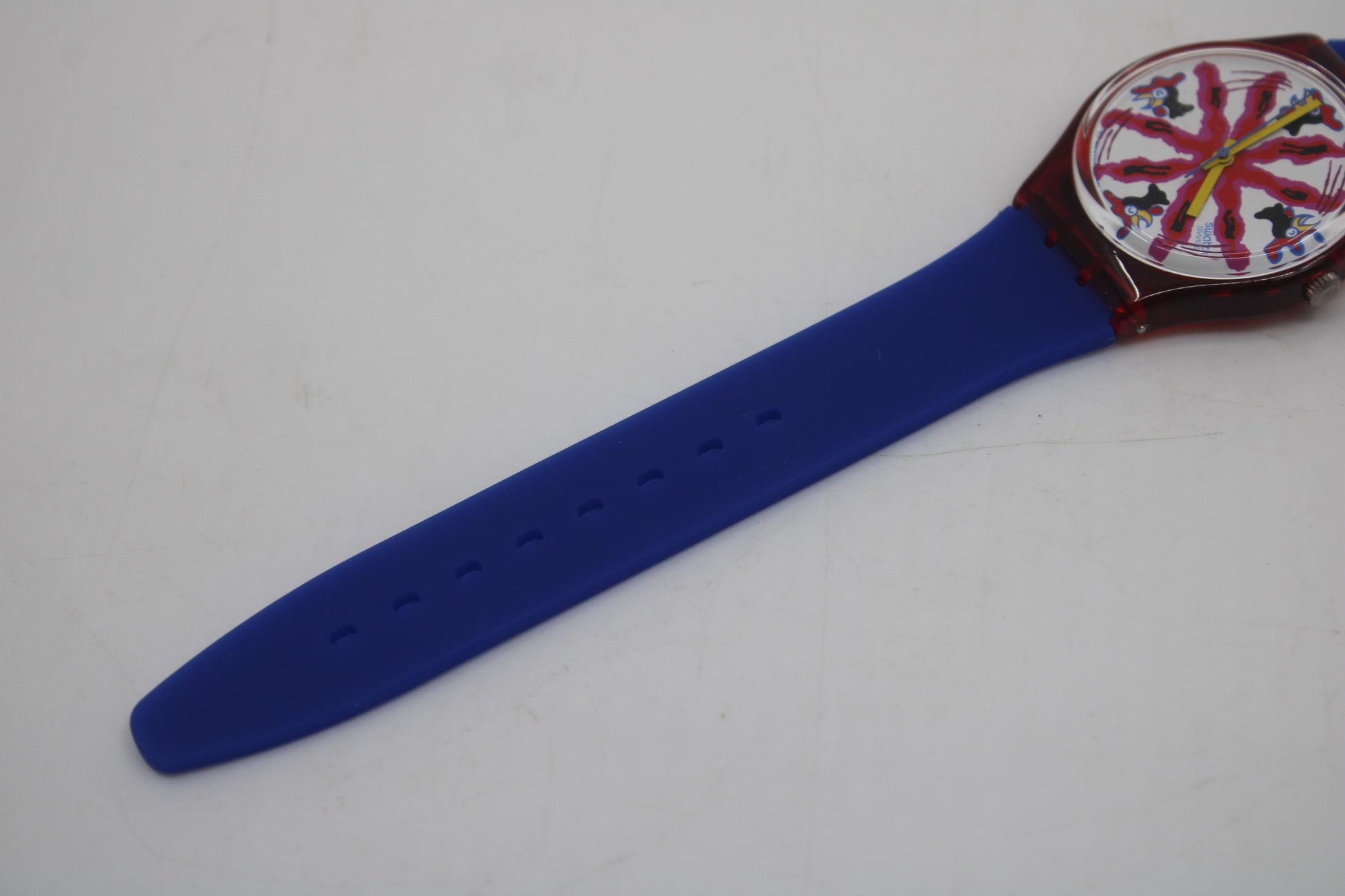 1992 Vintage Gents Swatch 'Chicchirichi' GR112, in mint condition, working fine with brandnew strap