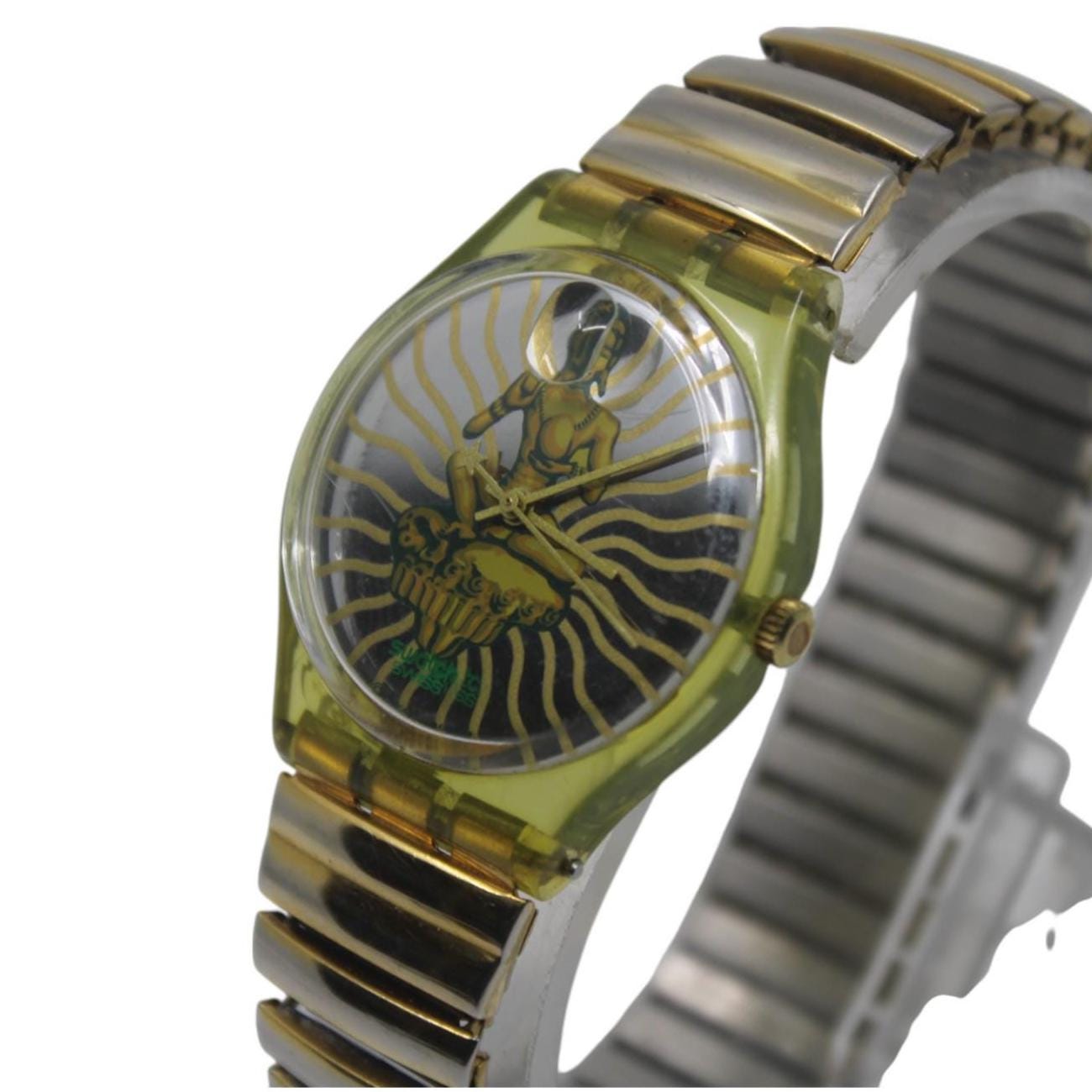 Very Nice 17mm Gents Swatch, 'Tai Sun', GG133, used condition, working fine