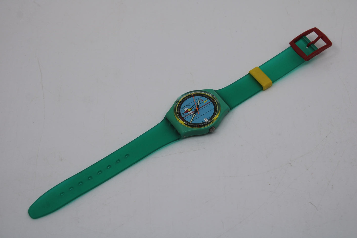 Vintage Swatch watch 'Pago Pago', GL400, working fine, good used condition, brandnew strap