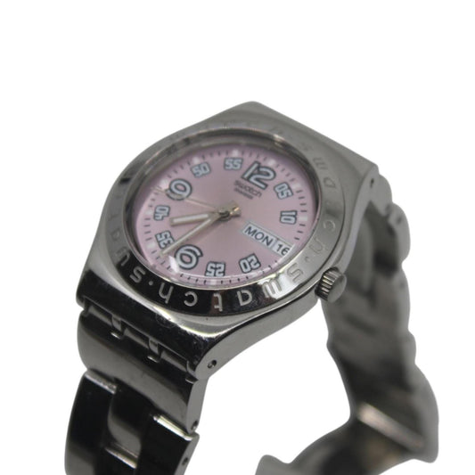 Swatch Irony, 'Ciel Clair Violet' , YLG706G , NO box, with NON-original strap, Working fine, near mint