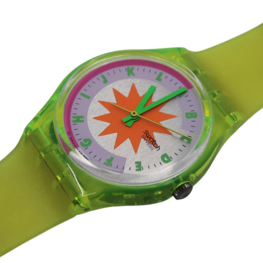 Vintage Gents Swatch 'Artic Star' GJ108, UNUSED and NEW old stock with non-original strap