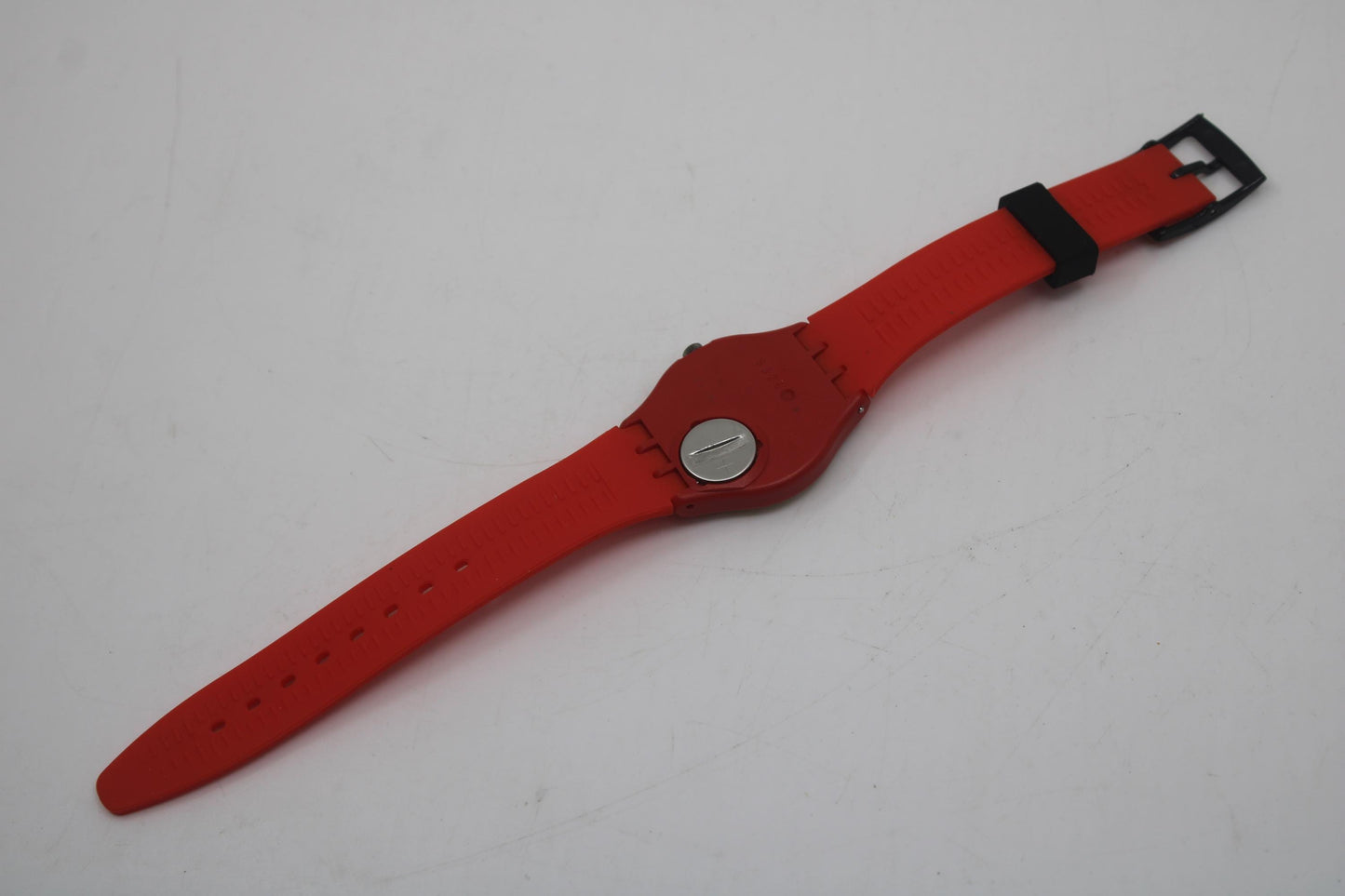 1993 Vintage Swatch watch 'Dot Chair', GR115, working fine, Near Mint condition, with NON-original strap