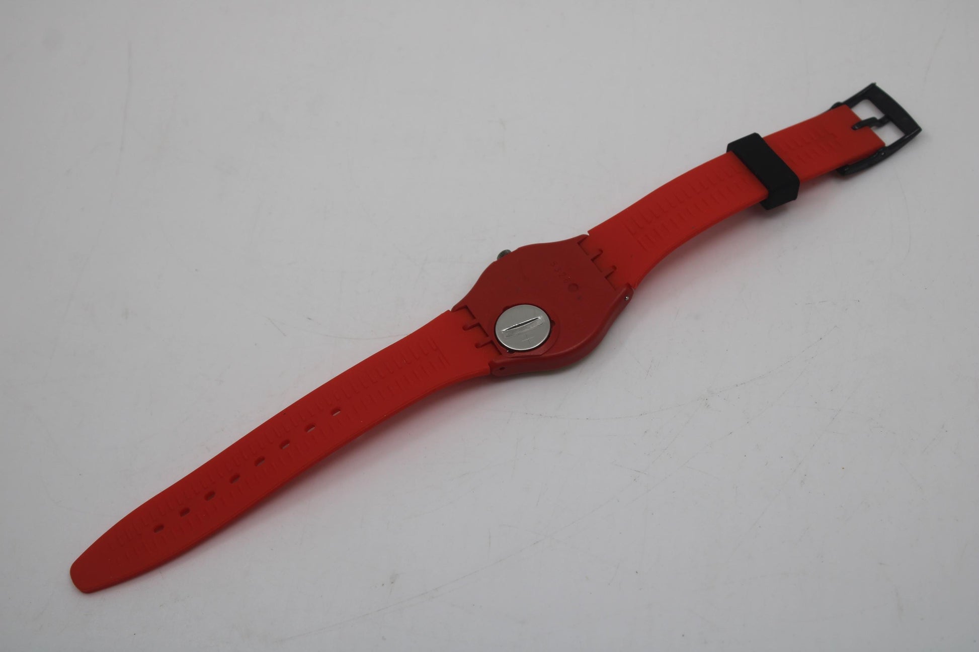 1993 Vintage Swatch watch 'Dot Chair', GR115, working fine, Near Mint condition, with NON-original strap