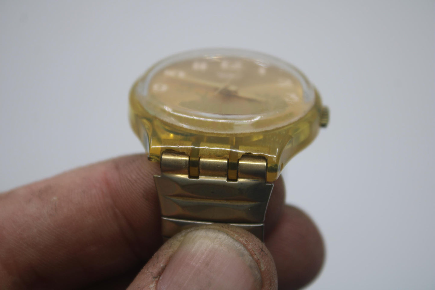 Vintage Gents Swatch, 'Fiori d'Amore', GK381, In MUCH Used Condition, Working fine, NO Box