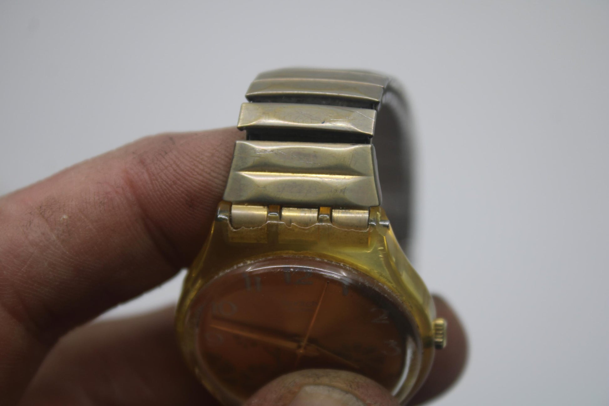 Vintage Gents Swatch, 'Fiori d'Amore', GK381, In MUCH Used Condition, Working fine, NO Box