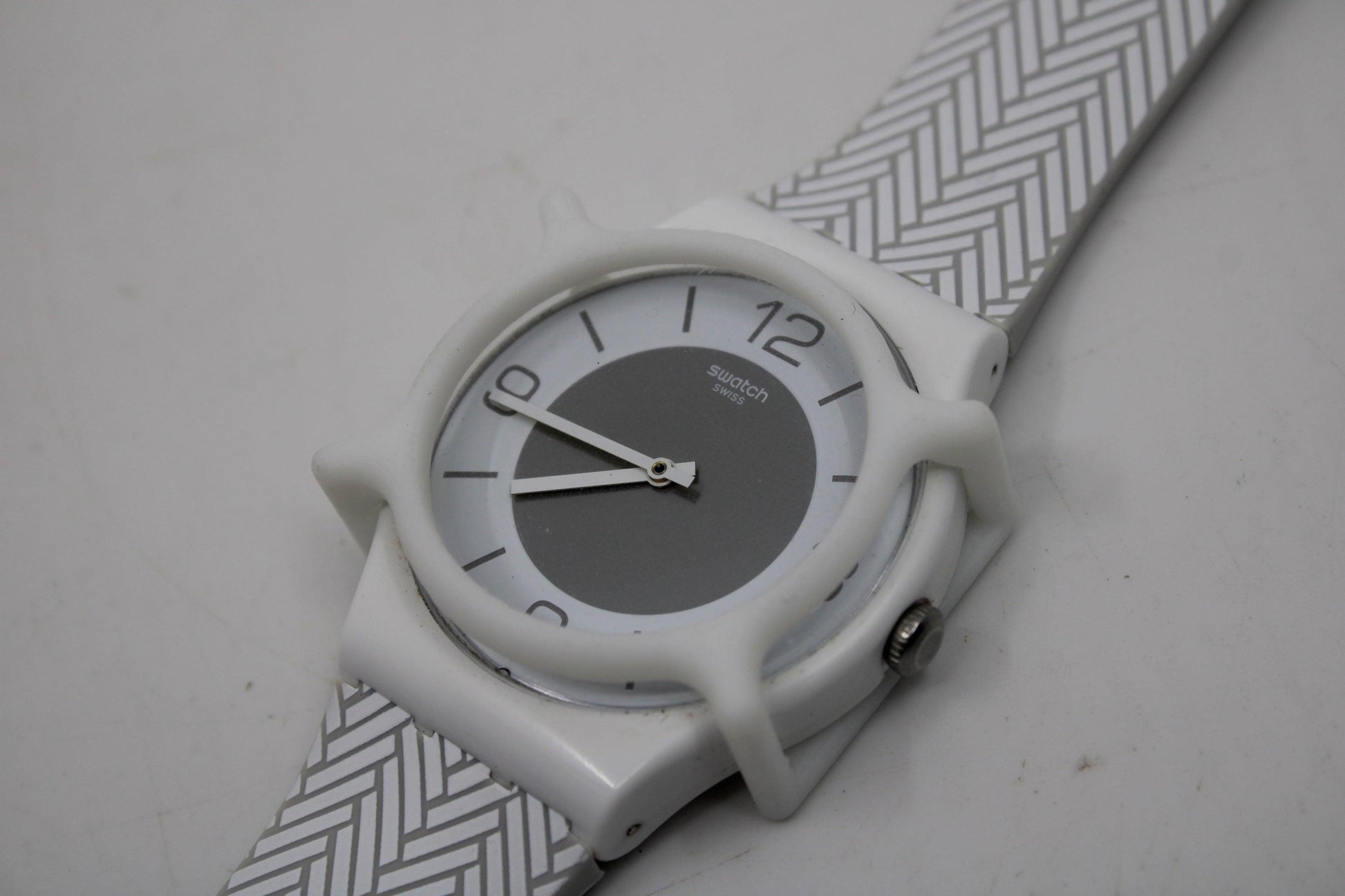 3D Printed Version Swatch Guard, for NEW GENTS Swatches, 41mm Matt White, watch NOT included in sale