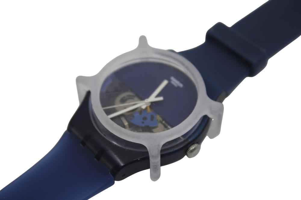 3D Printed Version Swatch Guard, for NEW GENTS Swatches, 41mm Matt Translucent, watch NOT included in sale