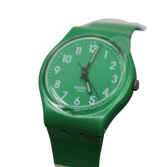 Vintage Gents Swatch 'Flaky Green' GG212, NEW OLD STOCK, Never Worn, working fine with original strap