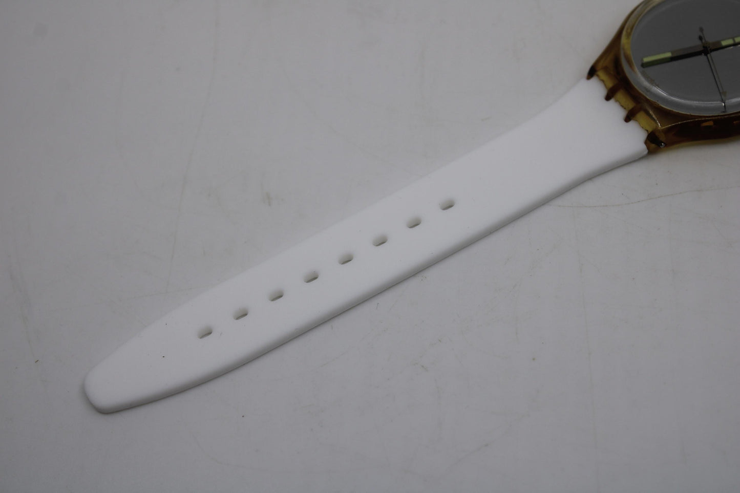 1987, Swatch, Gents, 'SnowWhite', GK104, used Condition, working fine, brandnew strap