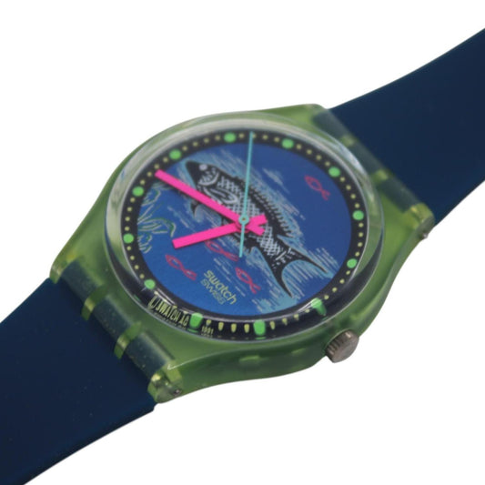1992, Vintage Gents Swatch, 'Frische Fische' GG116, Mint Condition, working fine, Nice Swatch strap