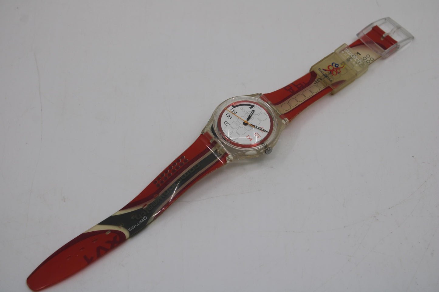 1998 Vintage Gents Access Swatch 'Menang' SKK108, nice, used condition with original strap
