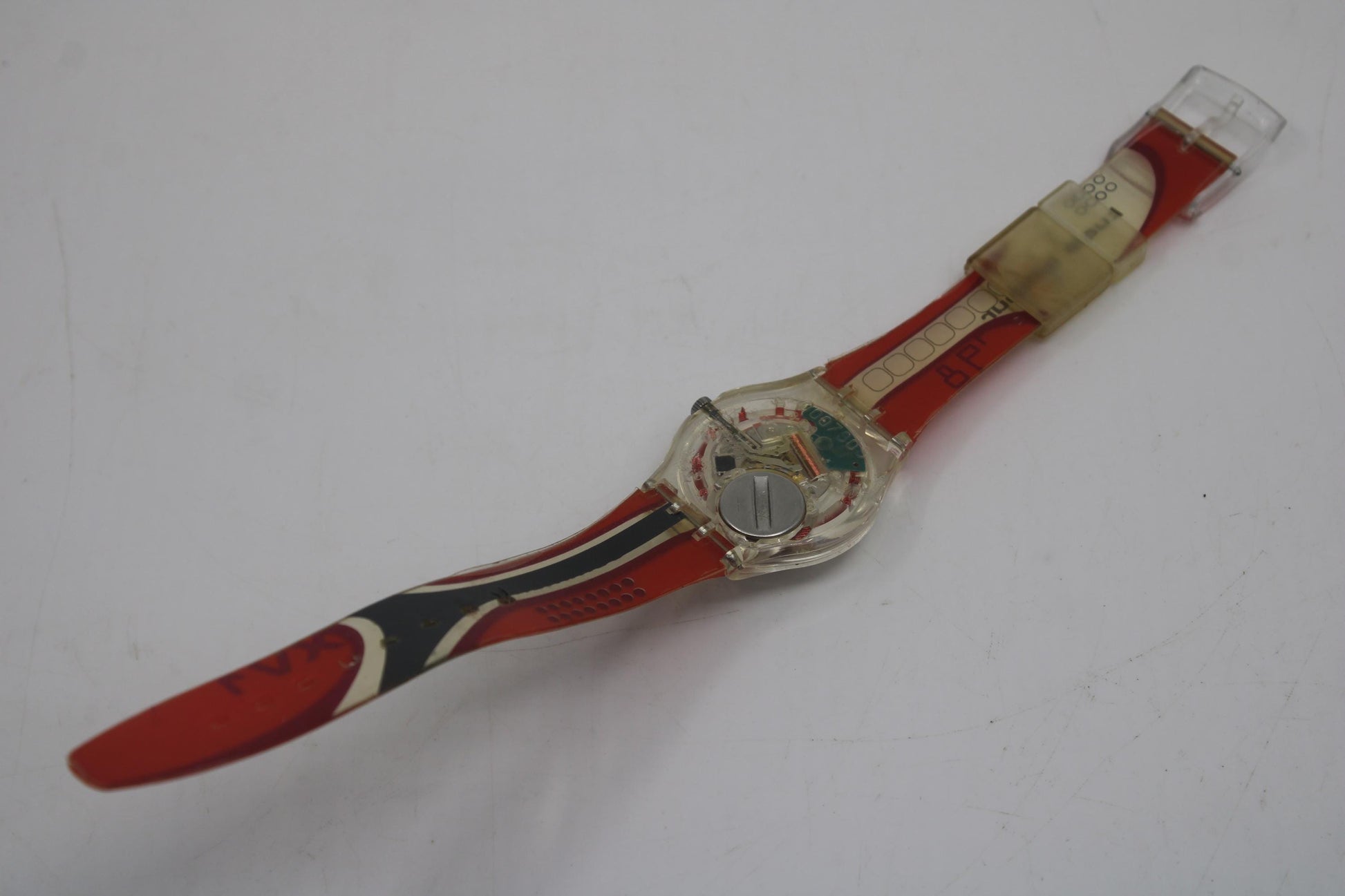 1998 Vintage Gents Access Swatch 'Menang' SKK108, nice, used condition with original strap