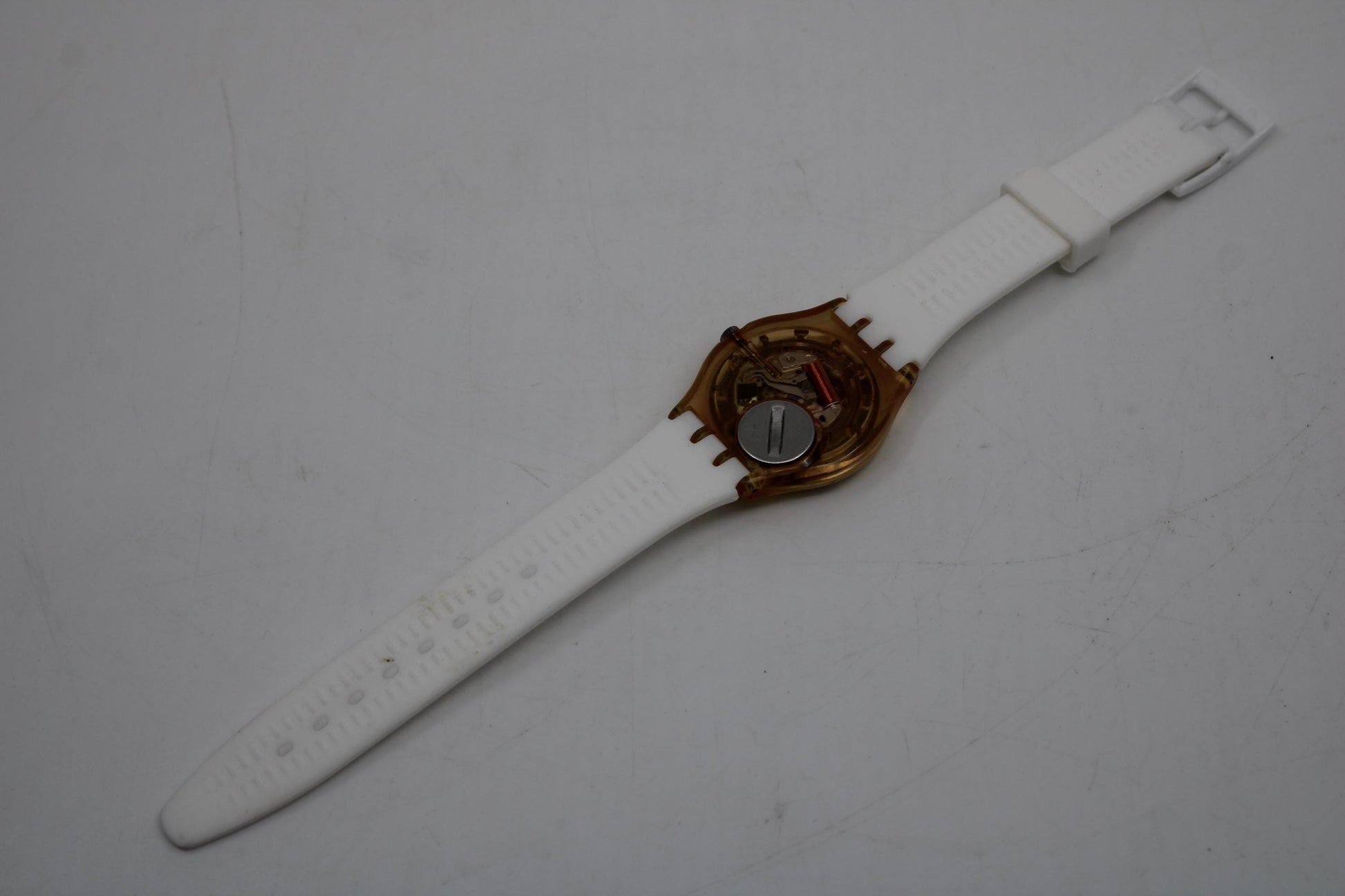 1993, Vintage Gents Swatch, 'Masquerade', GP105, NO box, in a used condition, working fine, with a brandnew strap