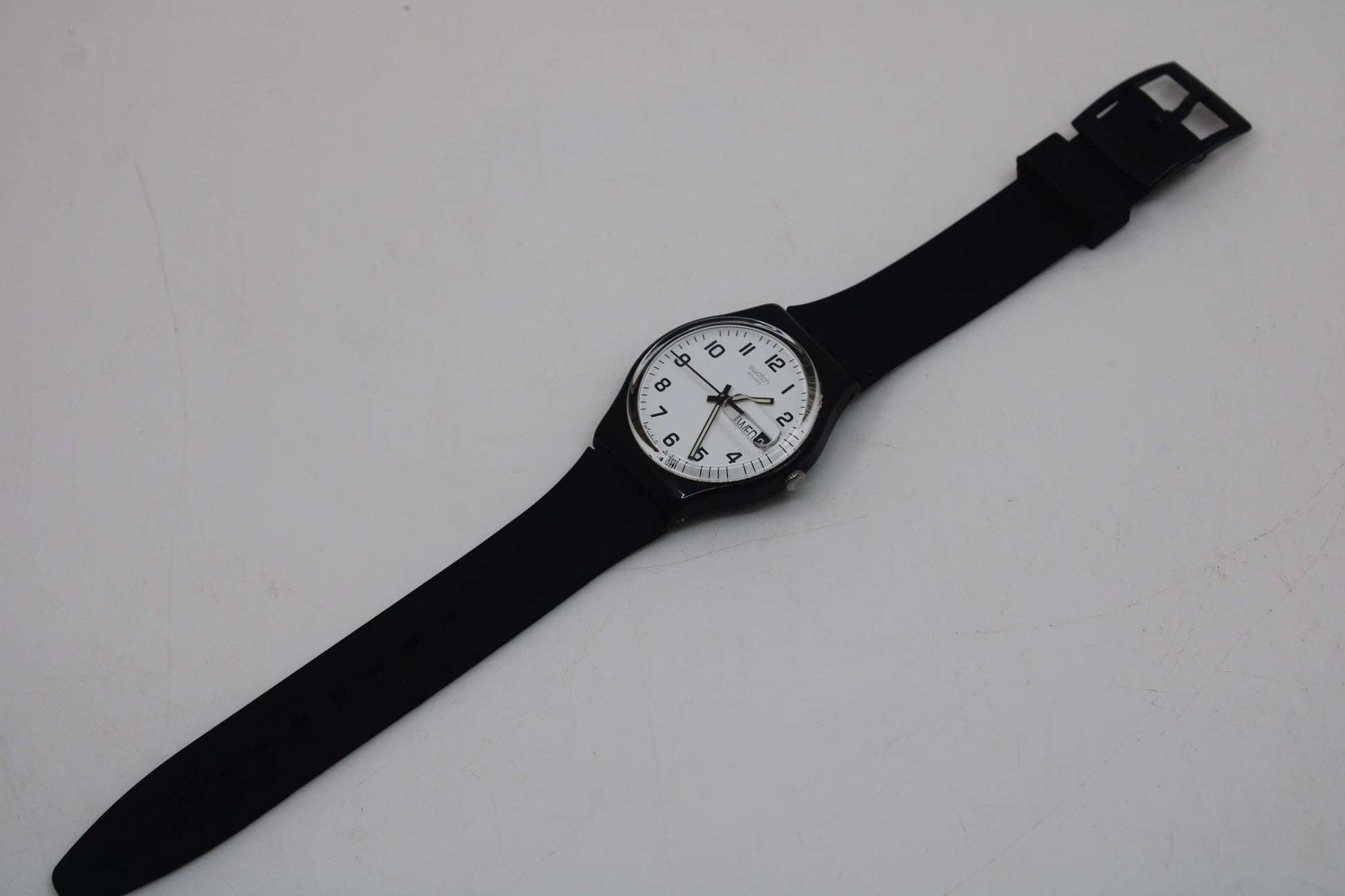 Vintage Gents Swatch 'Once Again', GB743, no box, nice, used condition, new strap