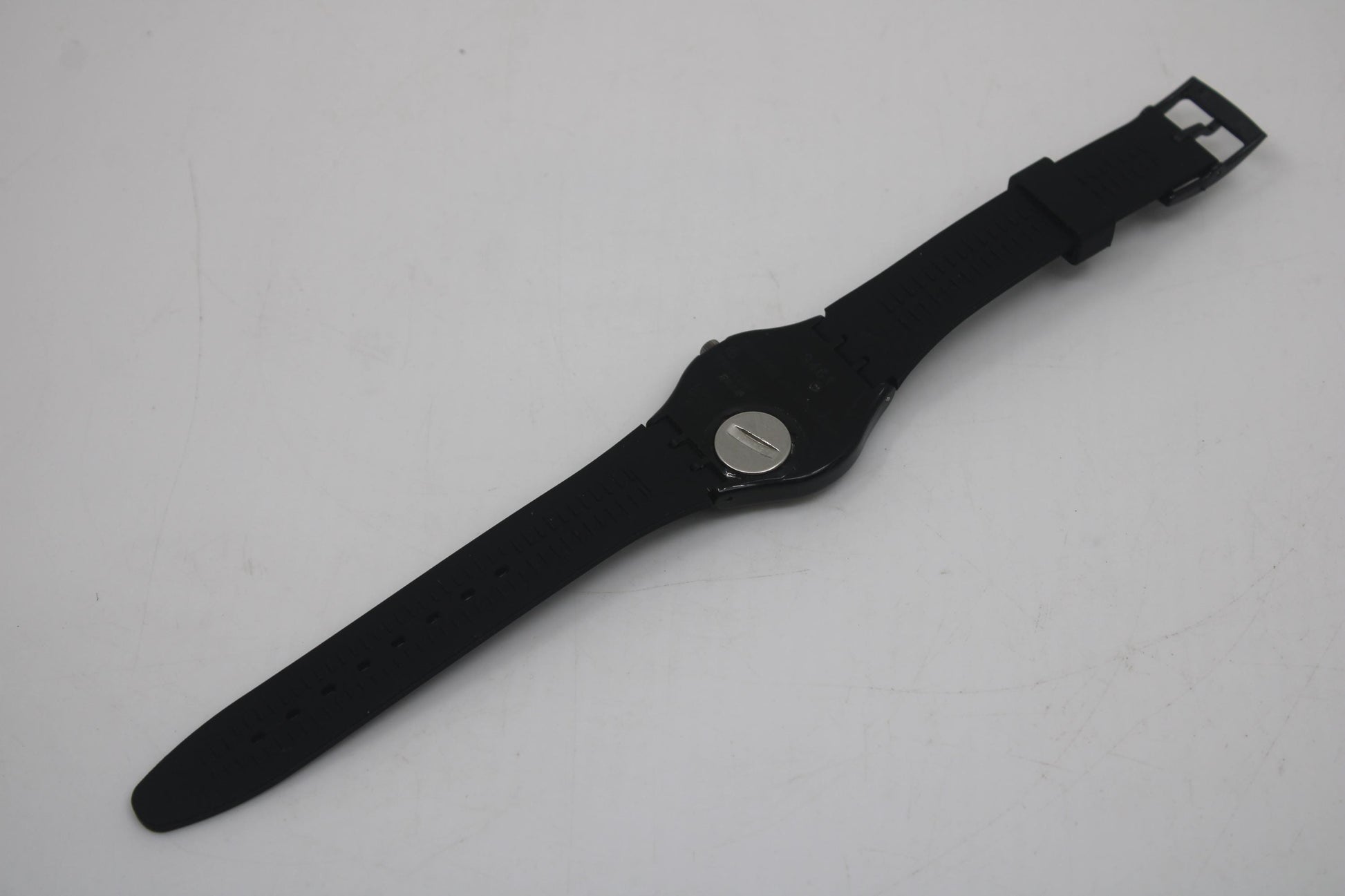 1989 Swatch Gents 'Lucretia' GB126, 100% working, NICE, used condition with brand-new strap