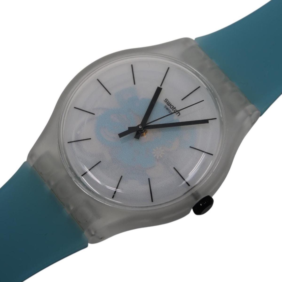 New Gents Swatch 'Blue Daze' SO29K105, NEW OLD STOCK, Never Worn, working 100% with the original strap