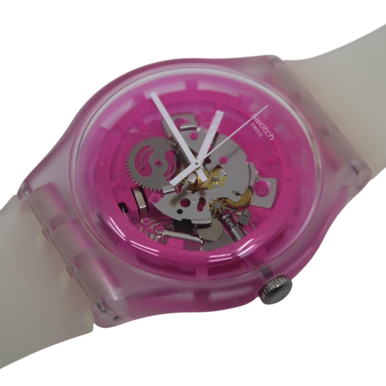 Swatch Watch New Gent 'Pinkmazing' SUOK130, Working fine, Very nice Condition