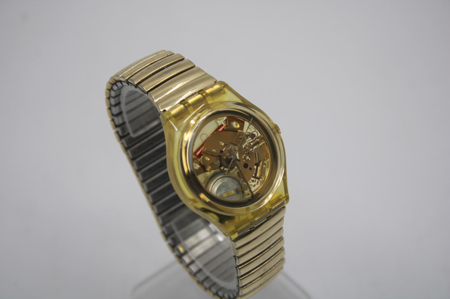 1990 Swatch Gents 'Golden Jelly' GZ115, 100% working, Nice, Used Condition