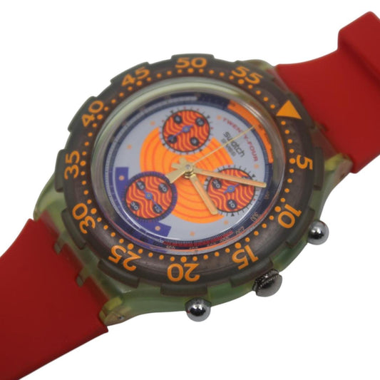 1994 Vintage Swatch Aqua-Chrono Scuba 'Lillibeth' SBK104, nice condition, clock working fine