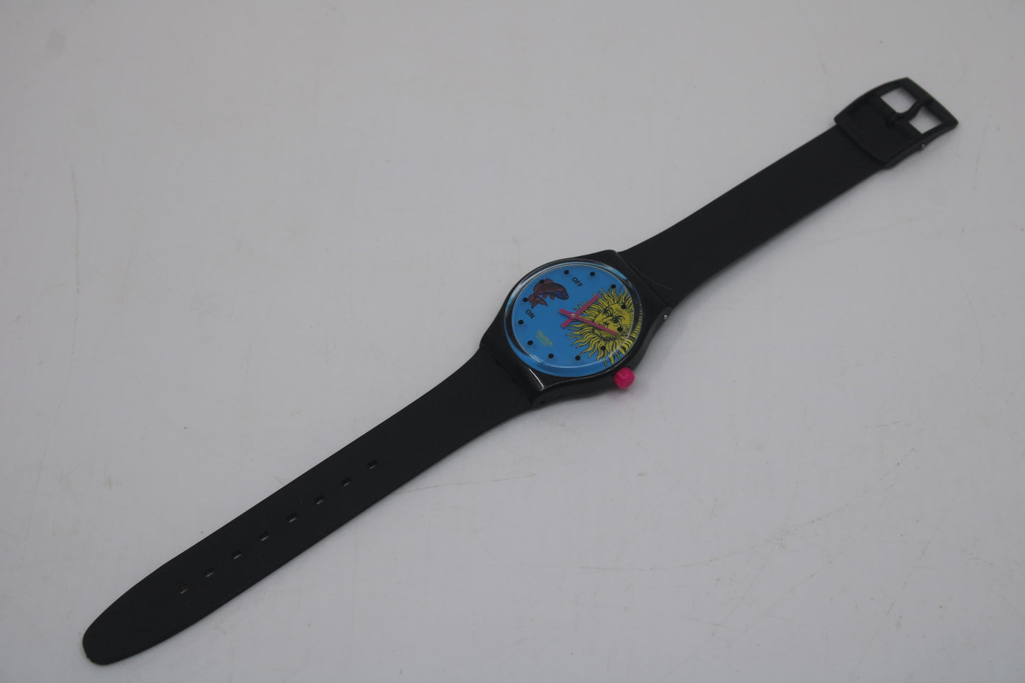 1993 Vintage Musicall Swatch 'Europe in Concert' SLB101, Jean Michel Jarre, nice, used condition, working 100% with non-original strap