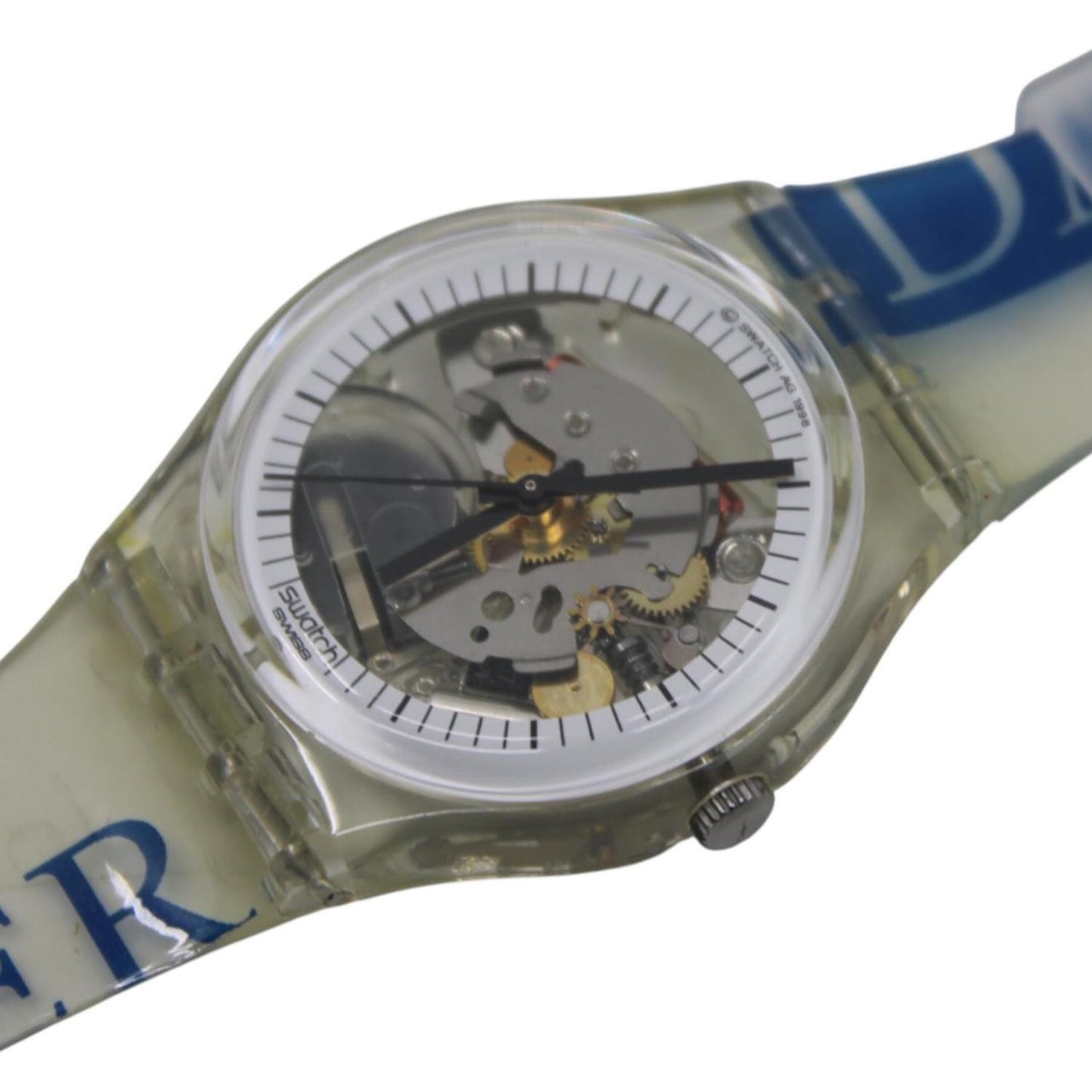 1998, Swatch, Gents, 'Daimler-Chrysler', GZ157, Near Mint Condition,working fine, Brand New ORIGINAL Strap