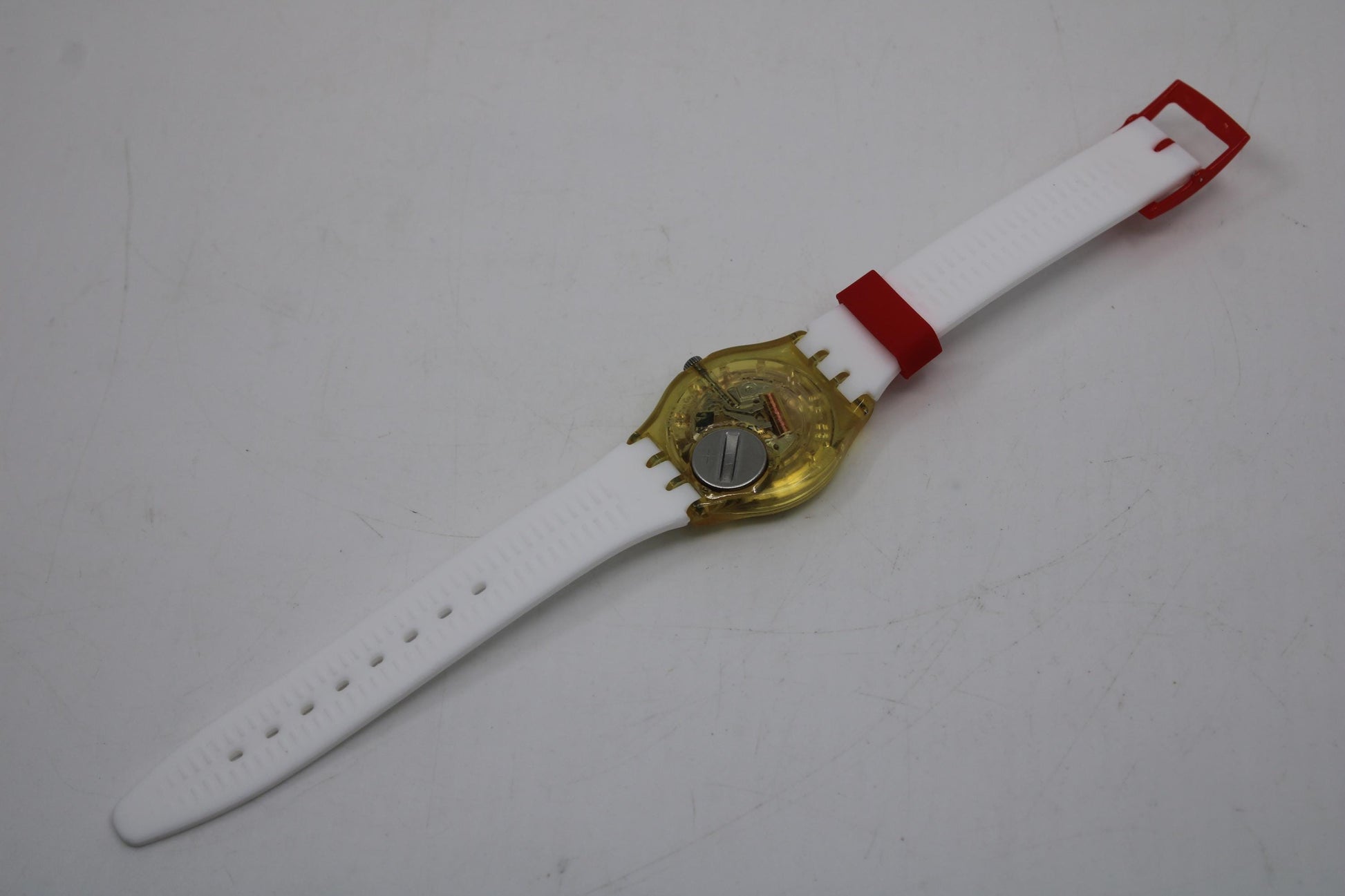 Vintage Gents Swatch 'Dear Mum' GK294, Used Condition, working fine with brandnew strap