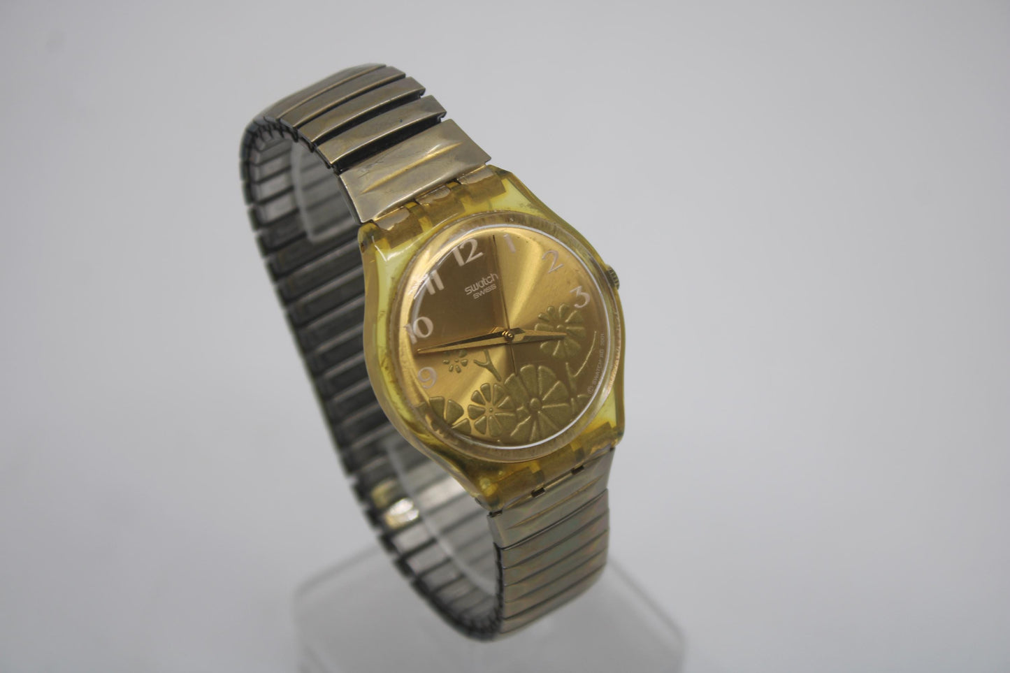 Vintage Gents Swatch, 'Fiori d'Amore', GK381, In MUCH Used Condition, Working fine, NO Box