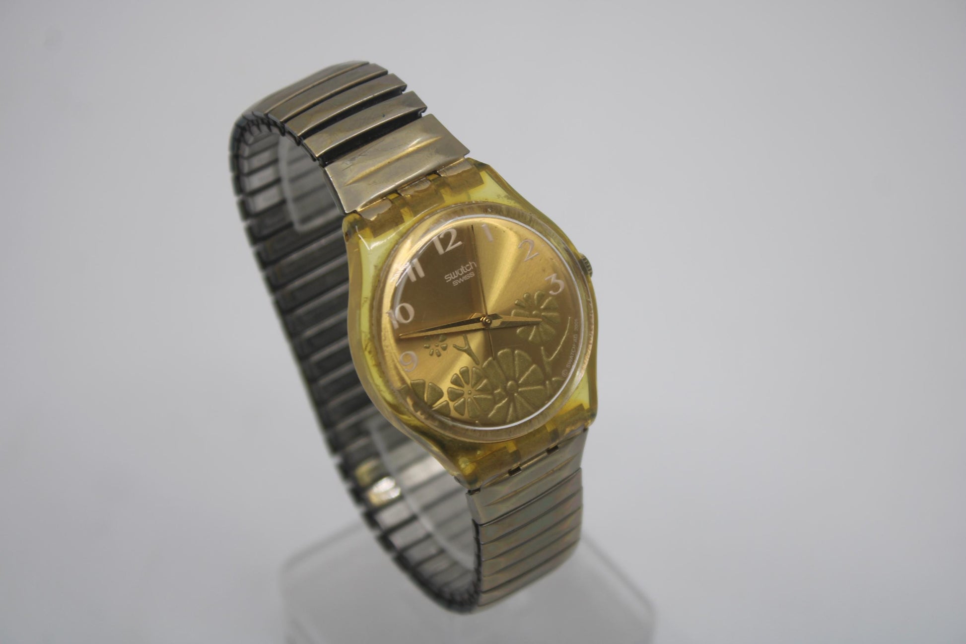 Vintage Gents Swatch, 'Fiori d'Amore', GK381, In MUCH Used Condition, Working fine, NO Box