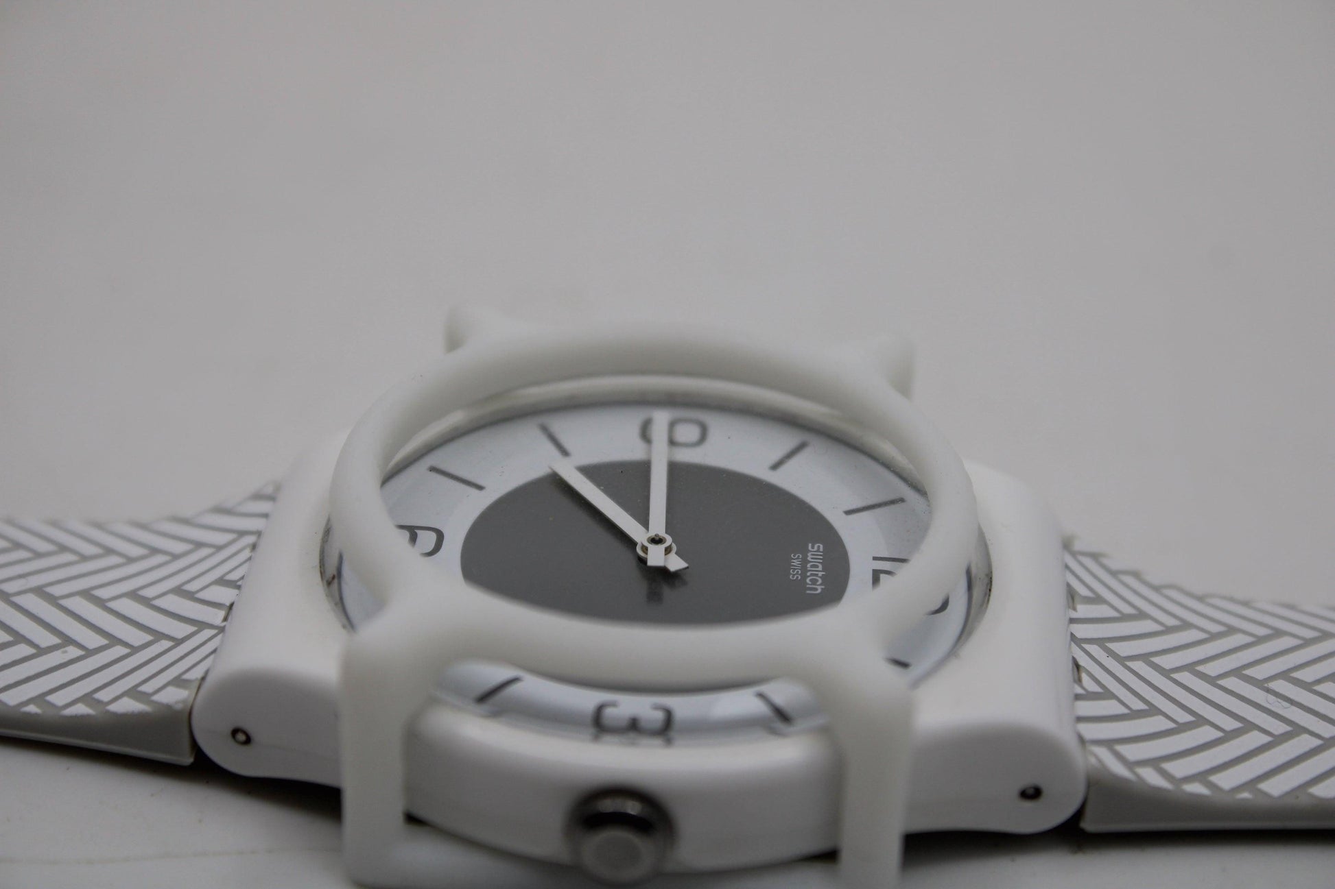3D Printed Version Swatch Guard, for NEW GENTS Swatches, 41mm Matt White, watch NOT included in sale