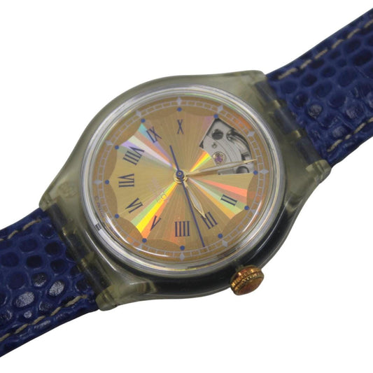 1993 'Eismeer' Vintage Gents Automatic Swatch SAK112, NO box, VERY Good condition, Original Strap