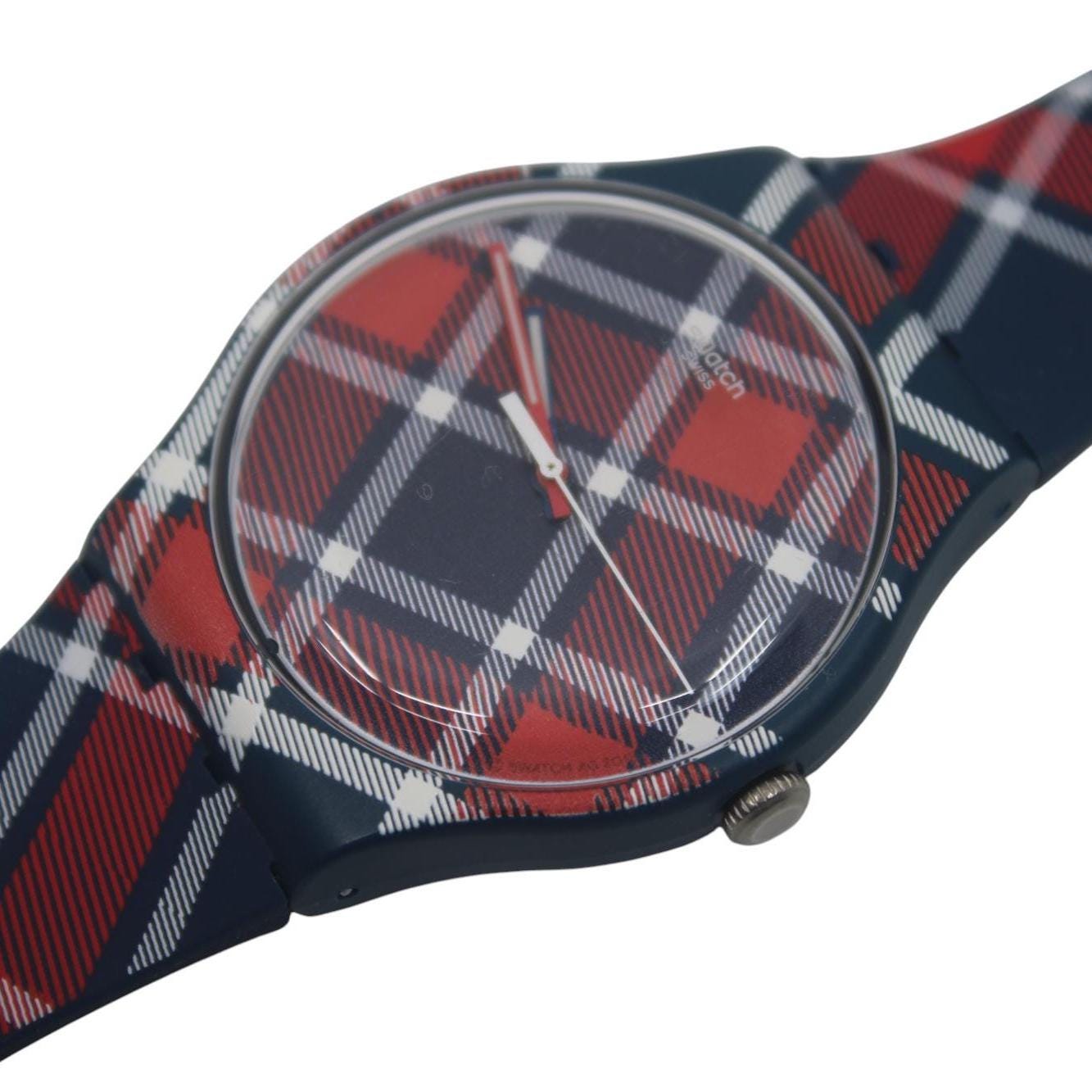 Swatch Watch New Gent 'Color Kilt' SUON103, Near Mint Condition, Working fine