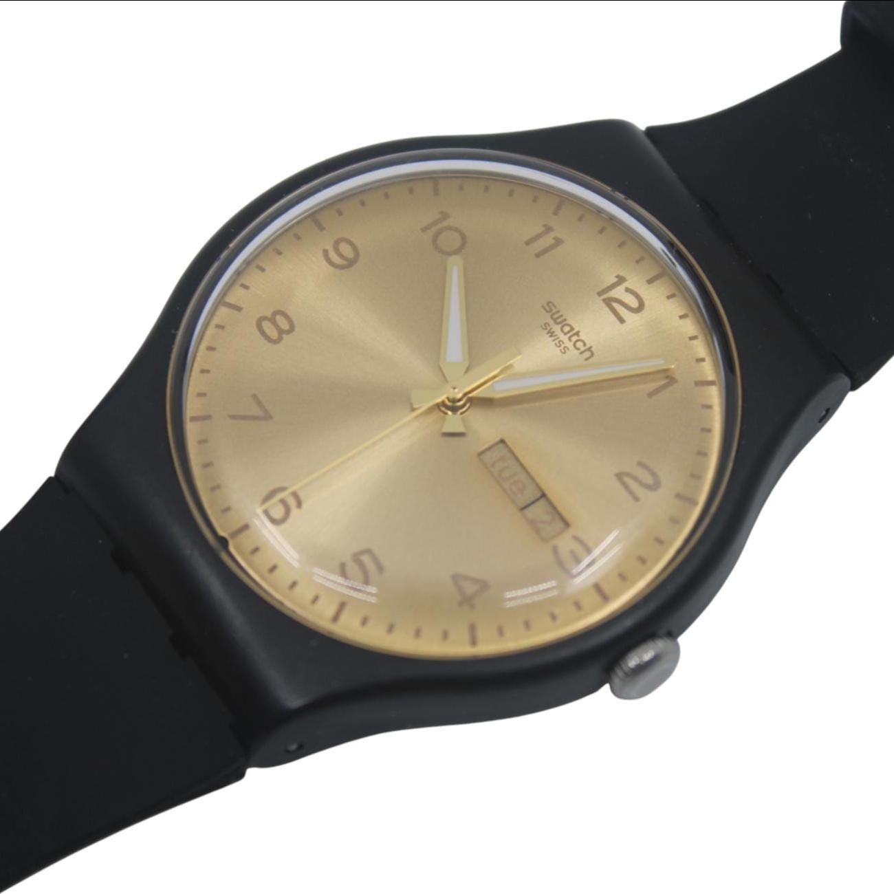 Swatch Watch New Gent 'Golden Friend' SUOB716, Working fine, Very nice Condition