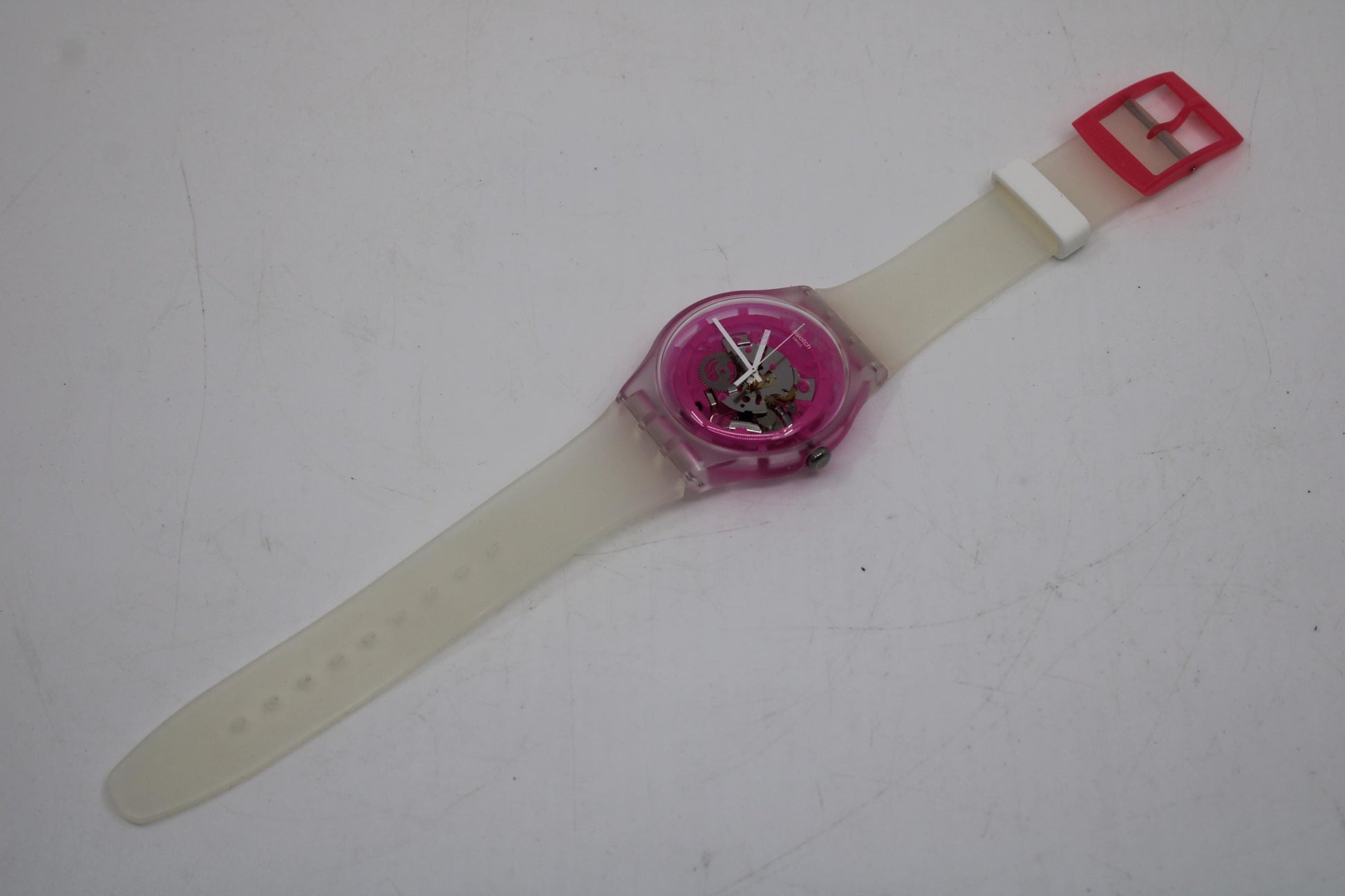 Swatch Watch New Gent 'Pinkmazing' SUOK130, Working fine, Very nice Condition