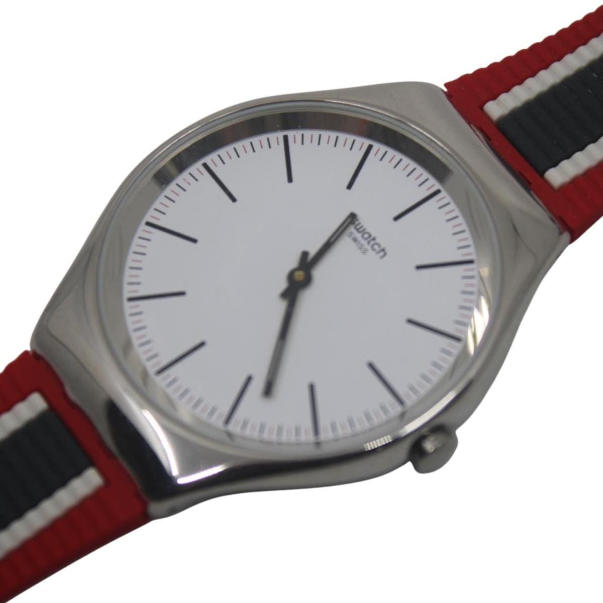 Skin Big Irony Swatch 'Skinflag' SYXS114, NO box, New Old Stock, Never Used or Worn, Watch is working 100%, strap is original