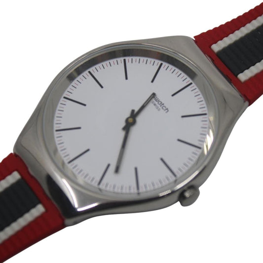 Skin Big Irony Swatch 'Skinflag' SYXS114, NO box, New Old Stock, Never Used or Worn, Watch is working 100%, strap is original