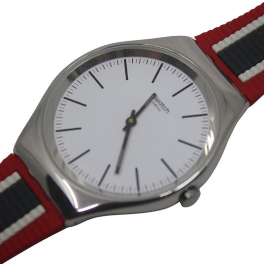 Skin Big Irony Swatch 'Skinflag' SYXS114, NO box, New Old Stock, Never Used or Worn, Watch is working 100%, strap is original