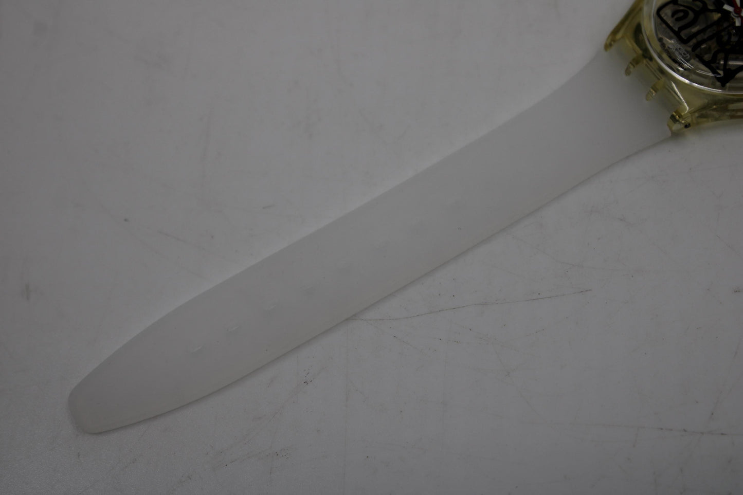 Vintage Swatch watch 'Zeit2', GK298, working 100% VERY Nice condition with brand new strap