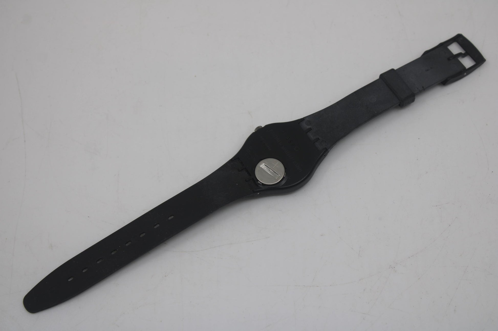 Vintage Gents Swatch 'The Burglar' GB717, NeW oLD SToCK, Never Worn, working 100% with original strap