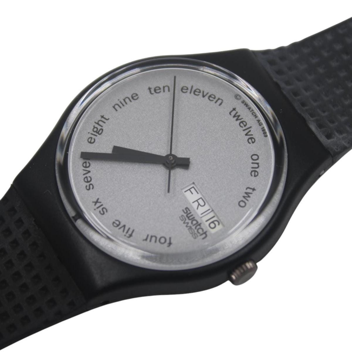 Vintage Gents Swatch 'The Burglar' GB717, NeW oLD SToCK, Never Worn, working 100% with original strap