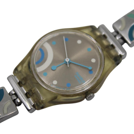 2005, Lady Swatch, 'Bathroom Smiles' , LK252G, No Box, with beautiful metal strap, working fine