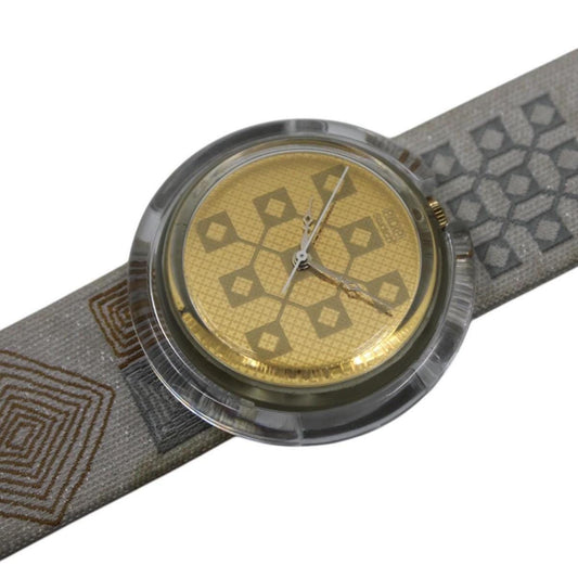 Vintage PMK127 Pop Swatch, 'Cremy Gold', Working fine, MINT Condition